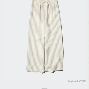 Uniqlo Striped Cream Women's Pants Size M